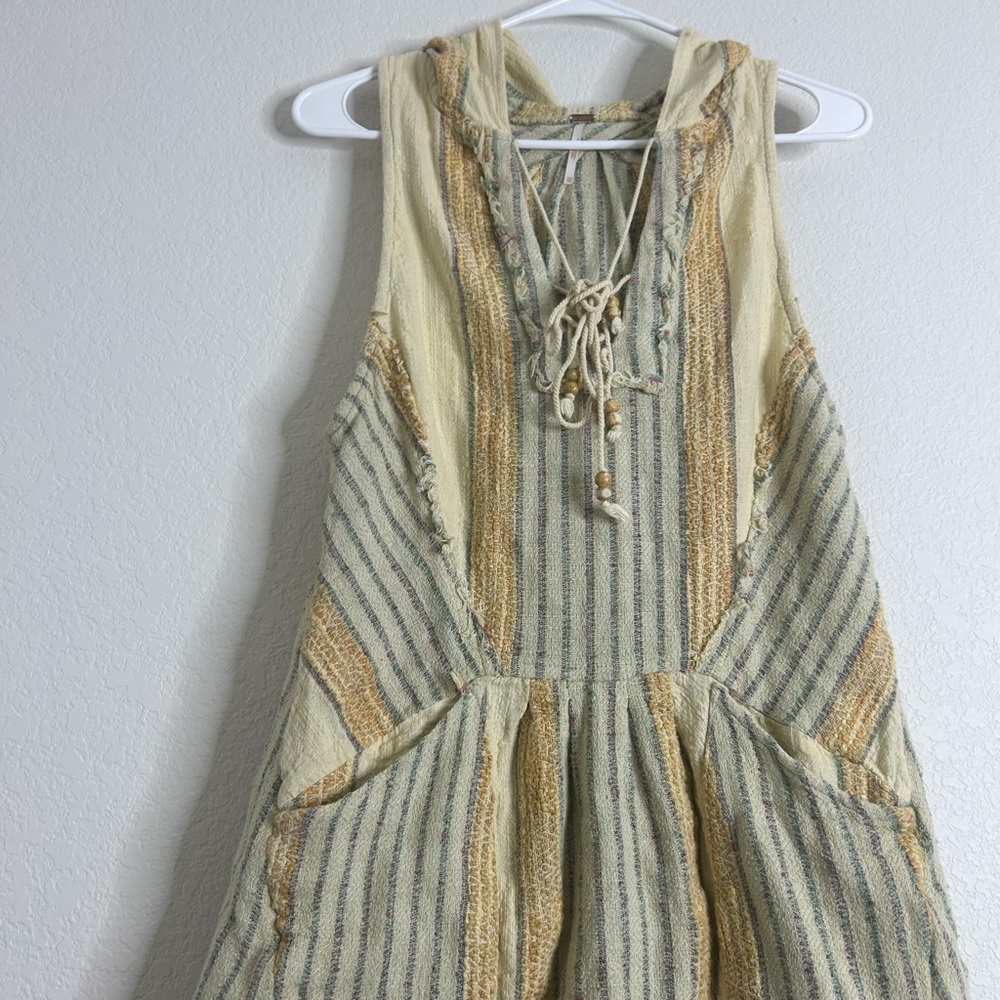 Free People Yellow & Green mini dress - Picture 5 of 11
